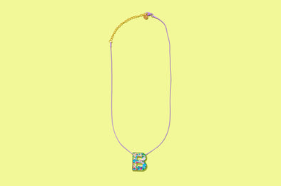 Colorful Confetti Letter Necklaces - 2