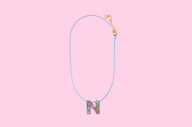 Colorful Confetti Letter Necklaces - 2