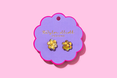 Stud - Confetti Yellow - 2 (CE-07)