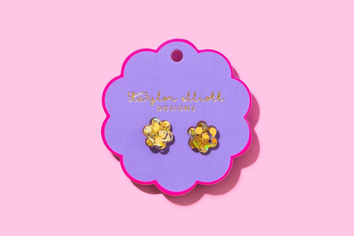 Stud - Confetti Yellow - 2 (CE-07)