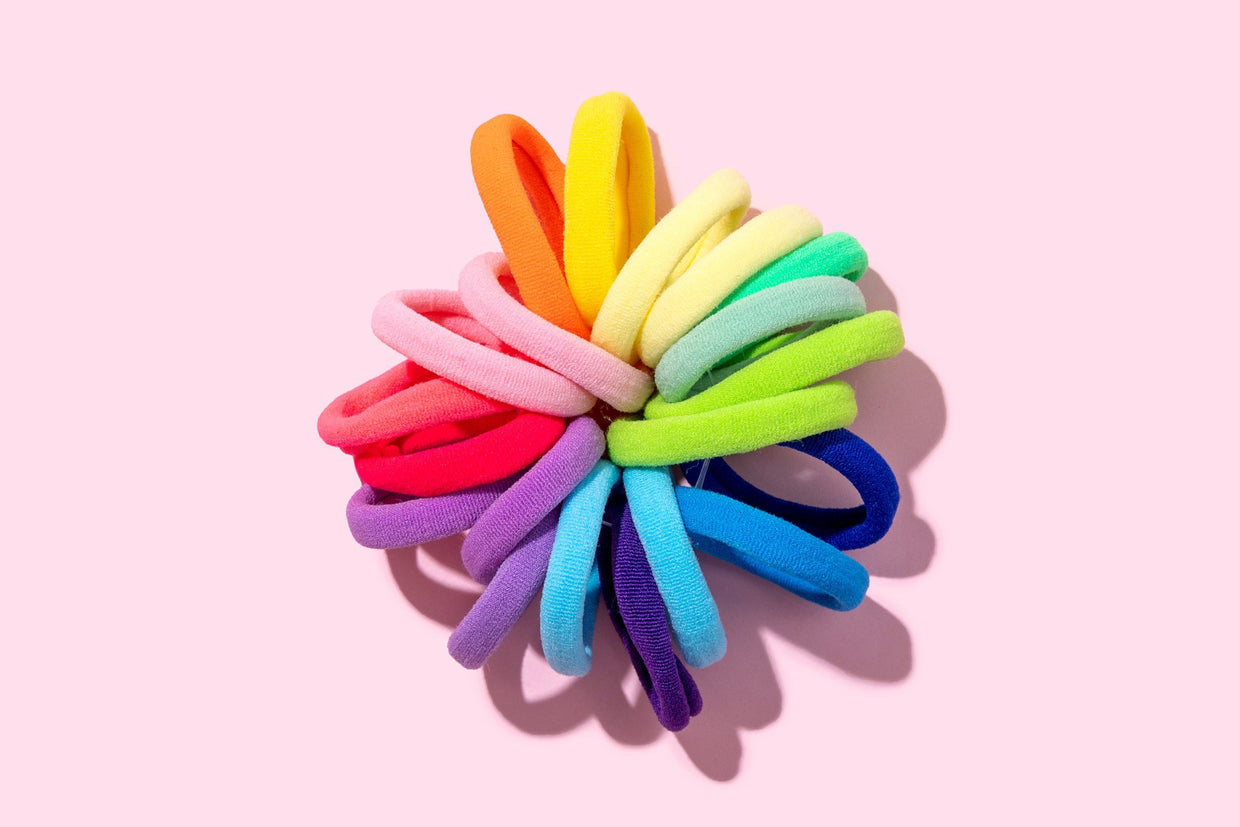 Colorful Hair Ties, Set of 20 - 4 (AC-01)