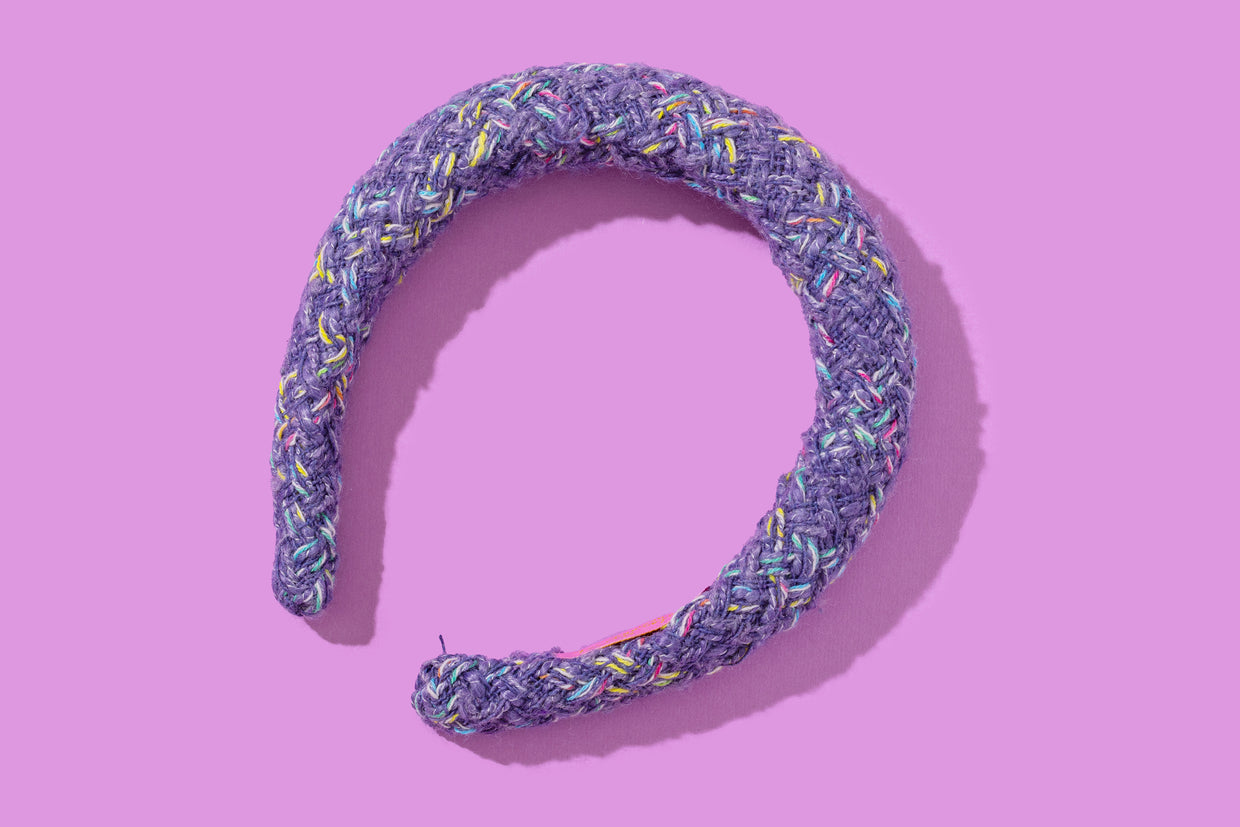 Headband - Polly Purple Tweed - 2 (HB-13)