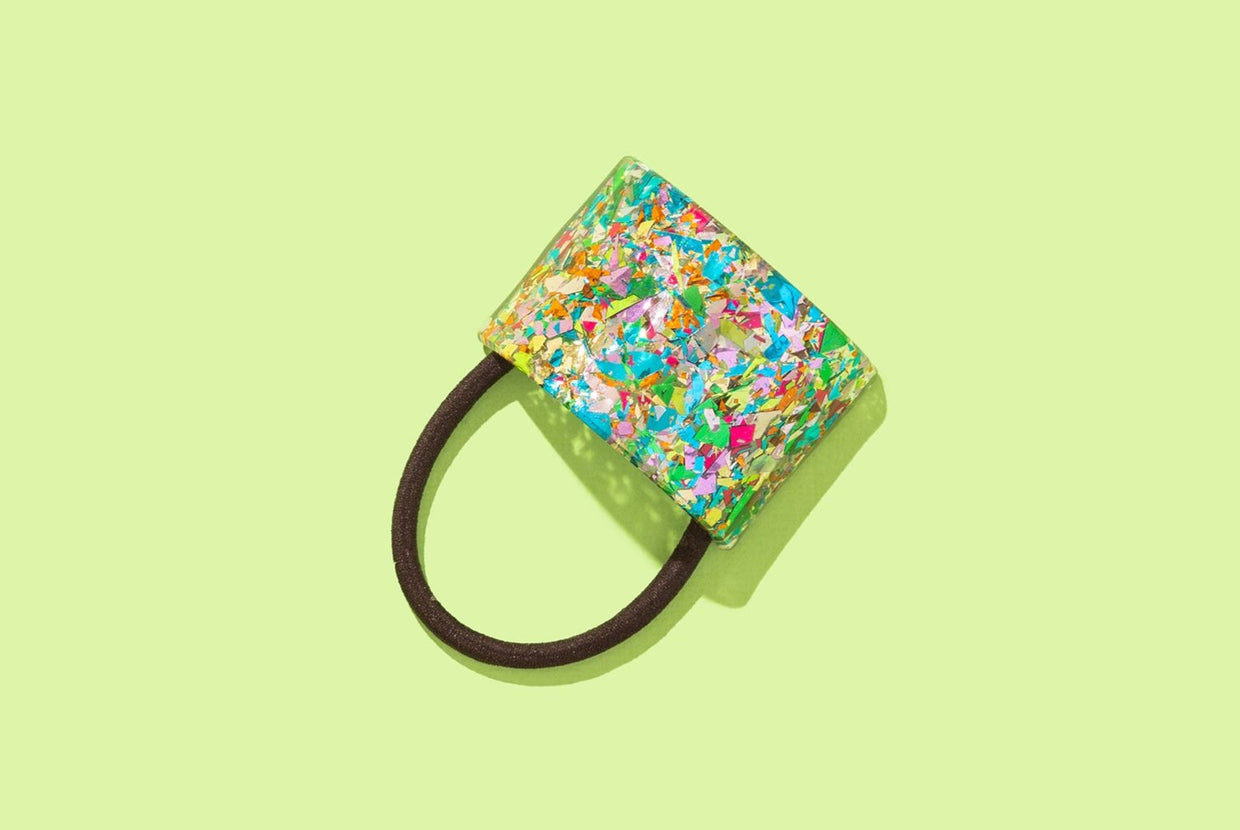 Ponytail Cuff - Colorful Confetti - 4 (HA-03)