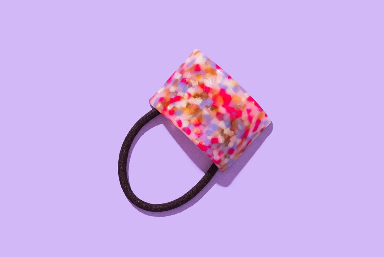 Ponytail Cuff - Colorful Tortoise - 4 (HA-05)