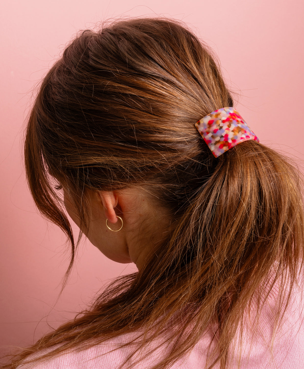 Ponytail Cuff - Colorful Tortoise - 4 (HA-05)