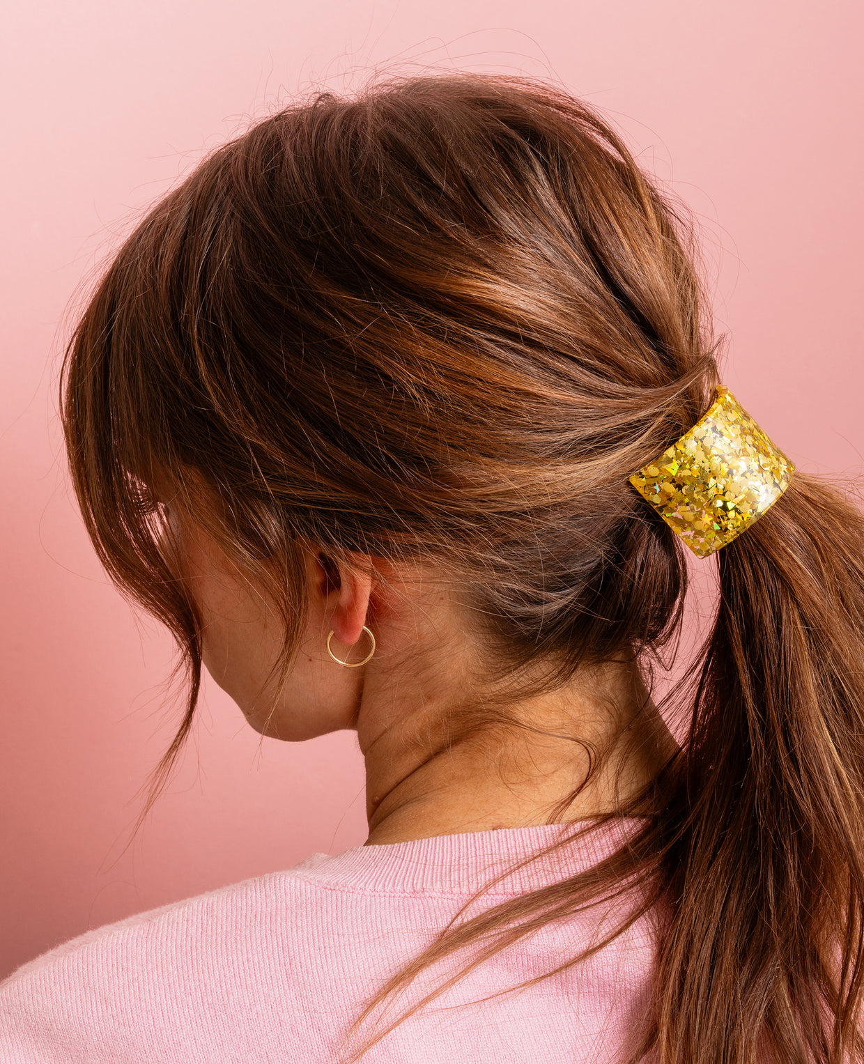 Ponytail Cuff - Gold Confetti - 4 (HA-06)