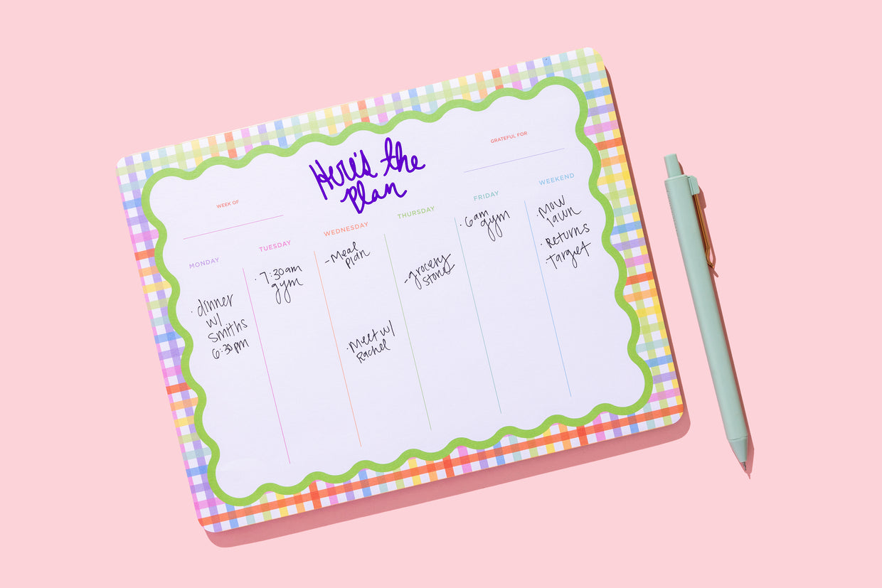 Weekly Planner - Here's The Plan - 4 (LP-28)