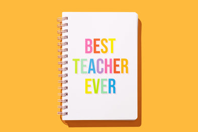 Spiral Notebook - Best Teacher Ever - 4 (NBK-42)